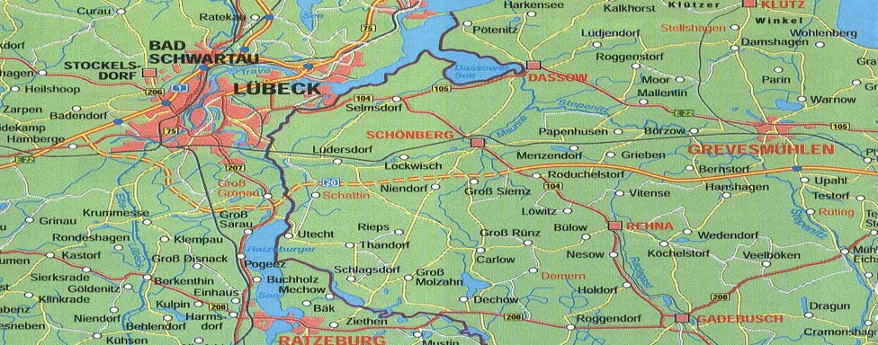 Lage der Sondermülldeponie im Westen Mecklenburgs